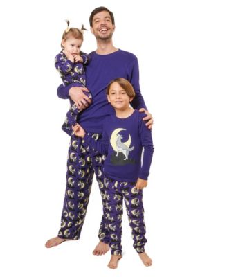 Kids Cotton Top and Fleece Pants Holiday Pajamas