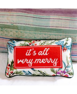 Furbish Needlepoint Pillow – Holiday Collection