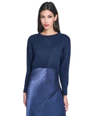 Women's Crewneck Slip Dress with Sweater