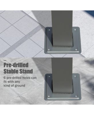 11 X 20 FT Outdoor Living Outdoor Retractable Pergola with Weather-Resistant Canopy Aluminum Garden Pergola Patio Grill Gazebo,Dark Gray