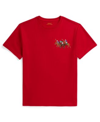Boys 8-20 Triple-Pony Cotton Jersey Tee