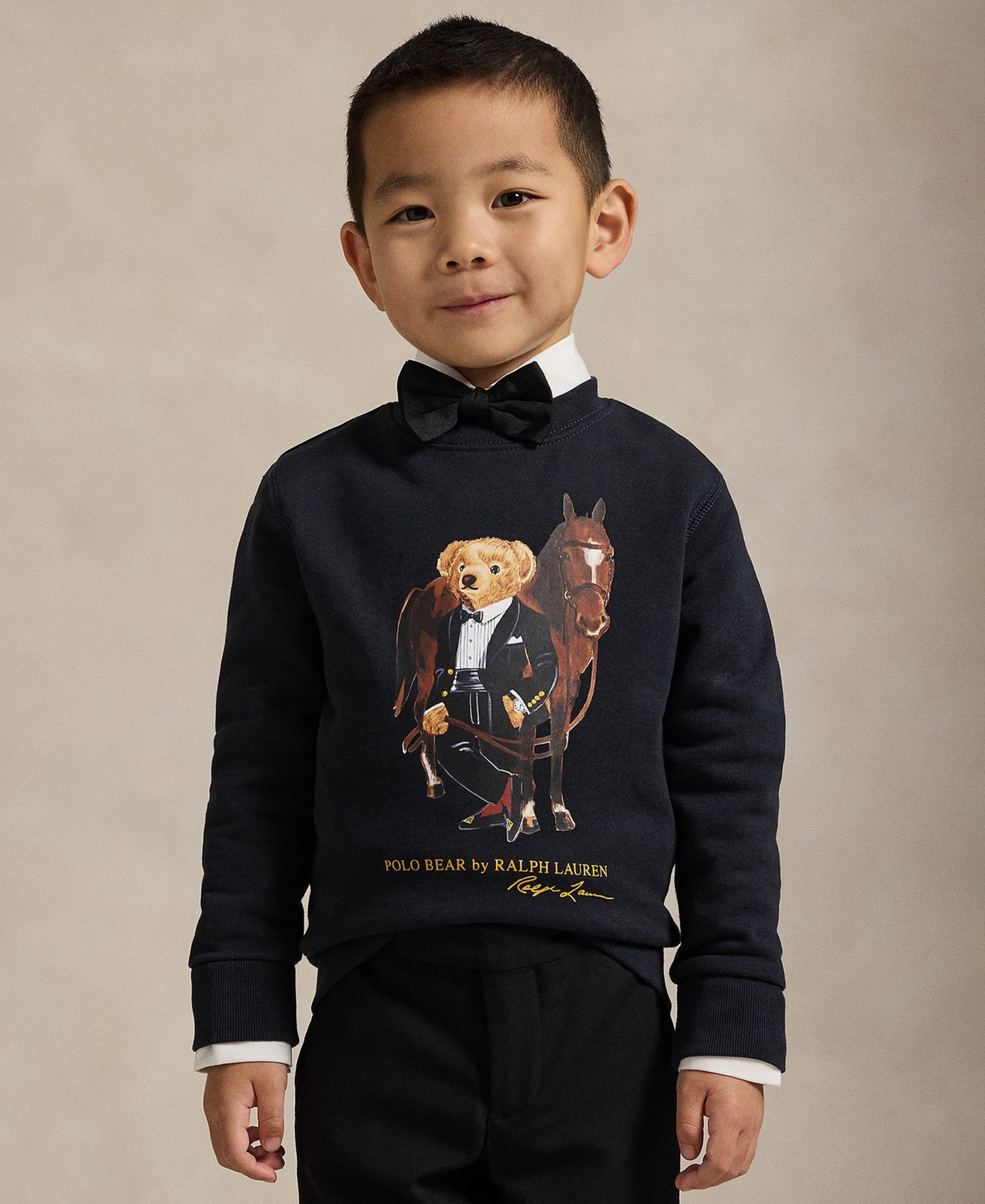 Polo Ralph Lauren Boys 2-7 Lunar New Year Bear Pull-On Sweatshirt
