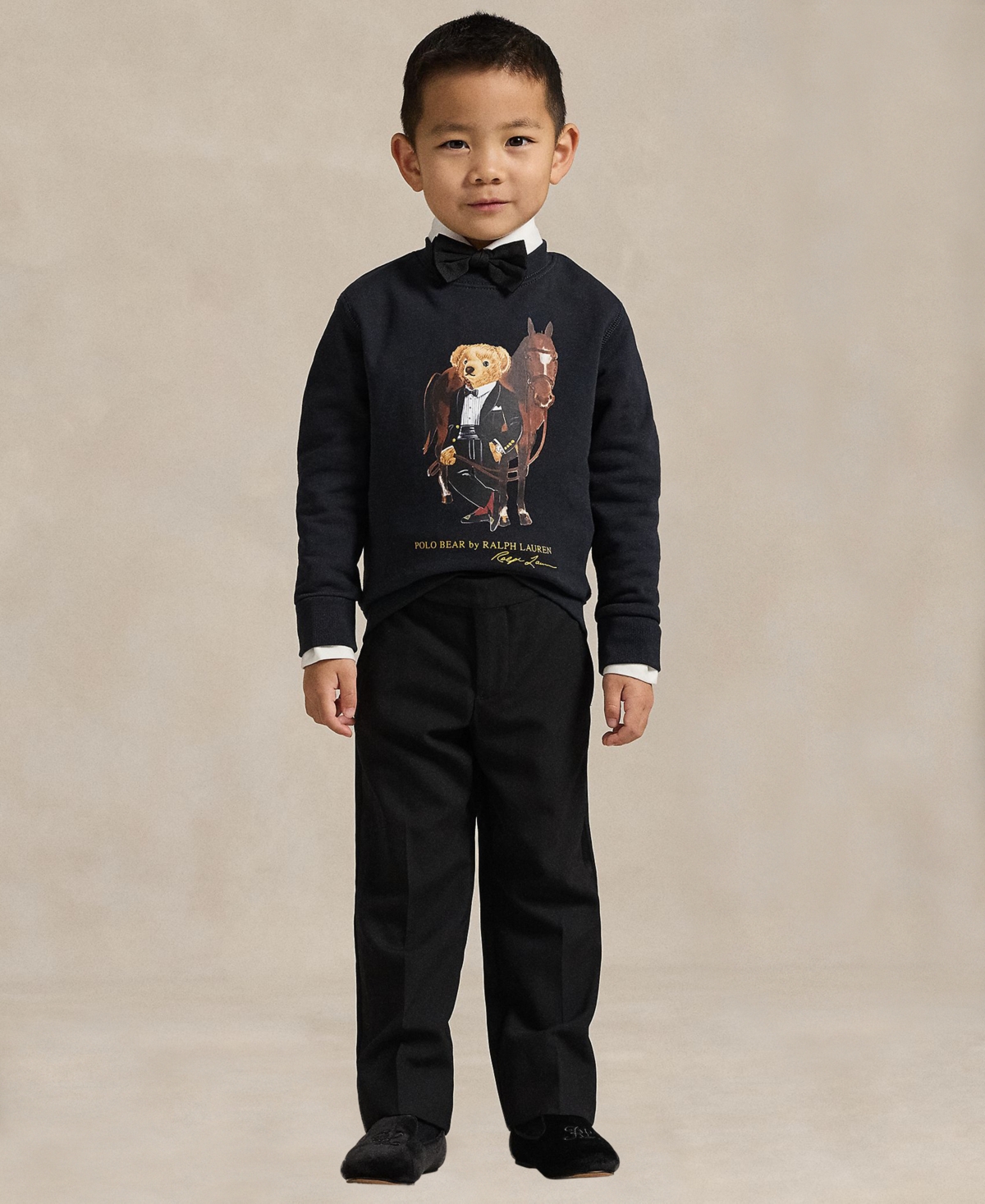 Polo Ralph Lauren Boys 2-7 Lunar New Year Bear Pull-On Sweatshirt
