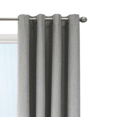 ThermaPlus Newberry Blackout Insulated Window Curtain 52" x 95" Grey
