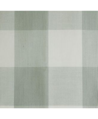 100% Polyester Genesis Light Filtering Plaid Woven Grommet Curtain Panel 52" x 95" Grey