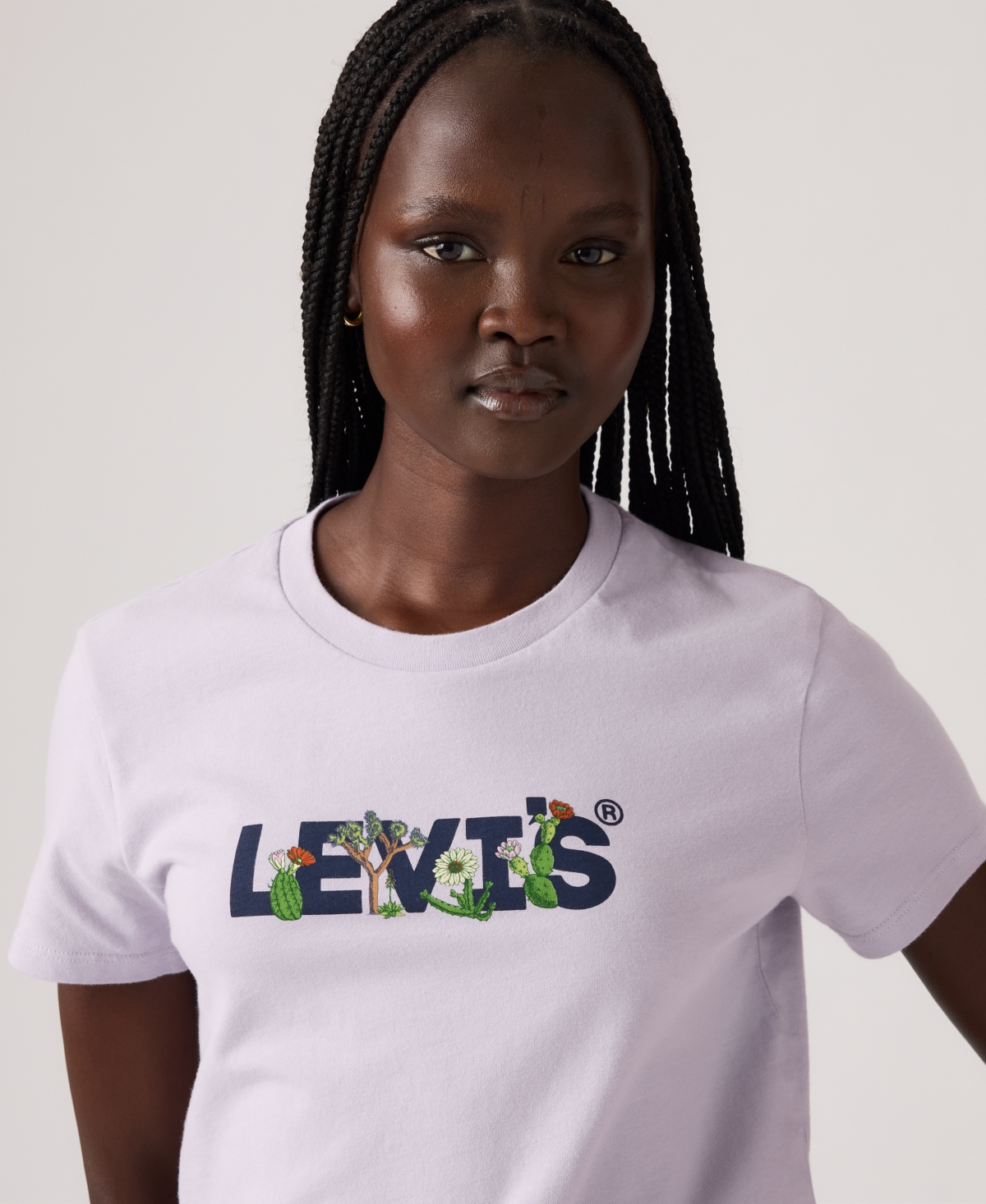 Levi's Women's Perfect Graphic Logo Cotton T-shirt In White