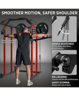 Lateral Raise Machine for Squat Rack - Deltoid Trainer with 1" Hole Compatibility
