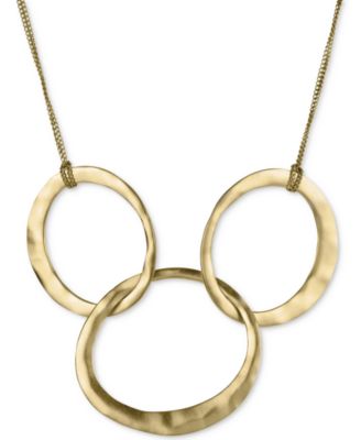Kenneth Cole New York - Gold-Tone Linked Circle Statement Necklace