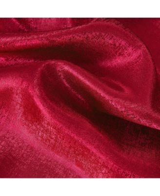 Roxy Two Tone Jacquard Grommet Single Panel - 54x90", Red