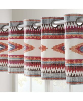 Kiva Western Boho Grommet Window Valance 84" x 16" by Greenland Home Fashion
