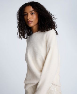 Women's Eyelash Crewneck Sweater