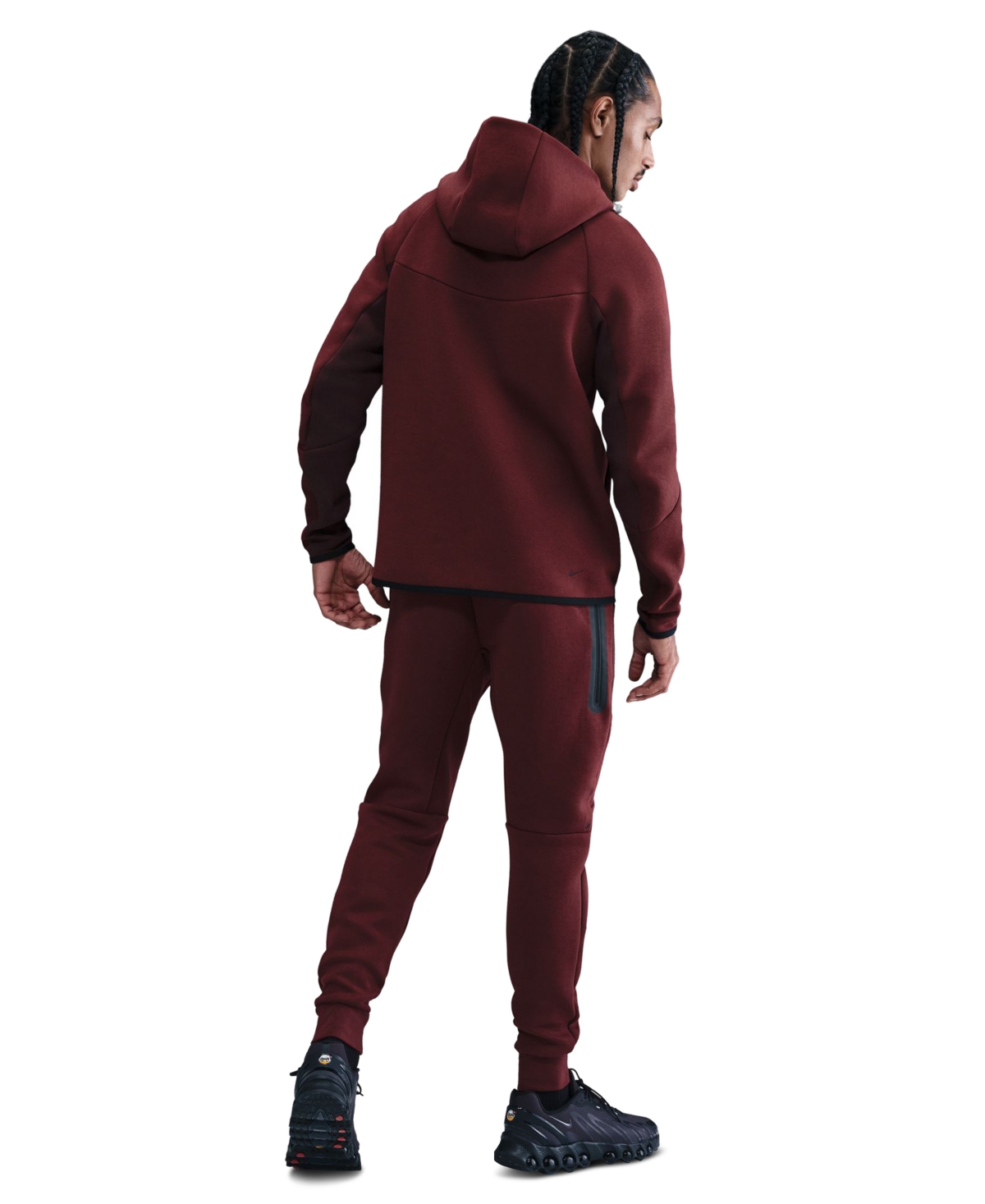 Nike Men's Tech Fleece Jogger Pants In Burgundy