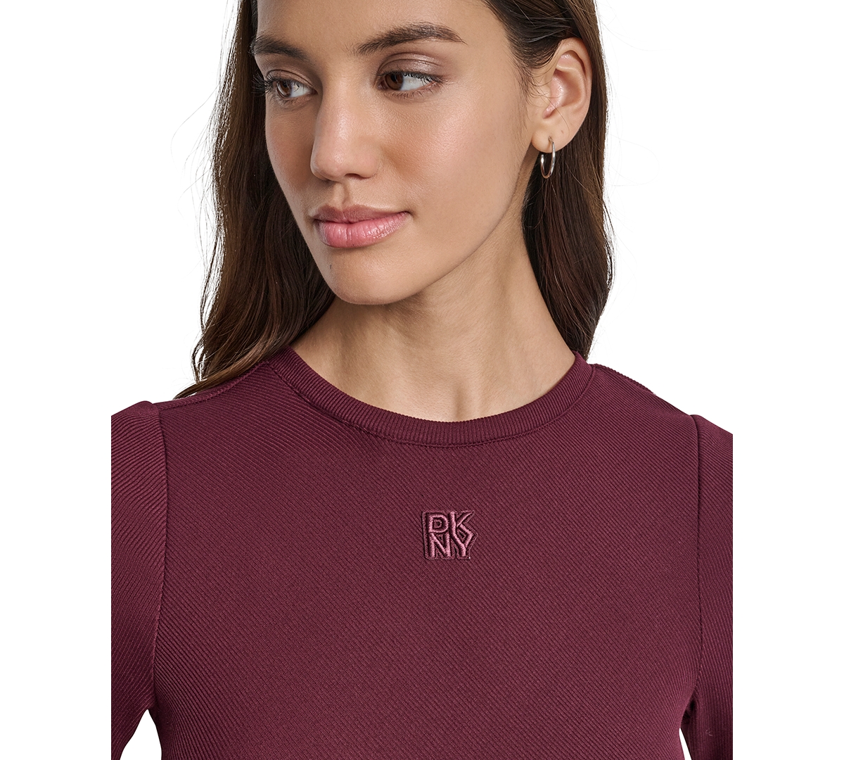 Dkny Jeans Women's Ballet Sleeve Pleated Midi Dress