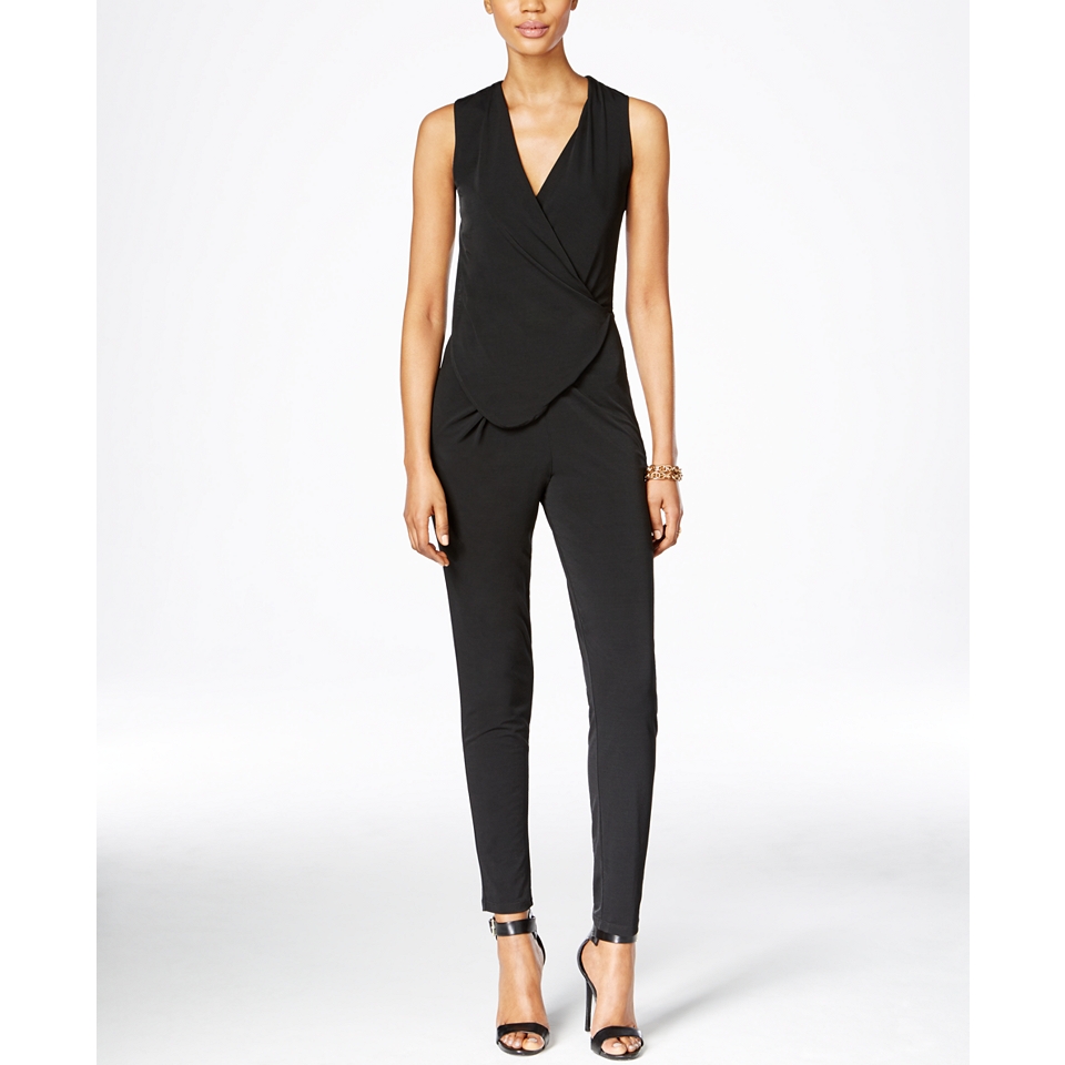 Bar III Sleeveless Draped Jumpsuit, Only at   Pants & Capris
