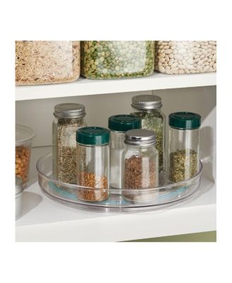 9-Inch Round Lazy Susan Organizer - Set of 2 - Clear