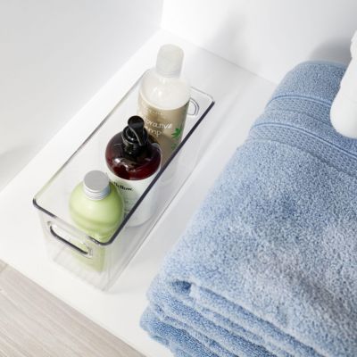 Set of 4 Pantry Storage Bins with Handles - Clear