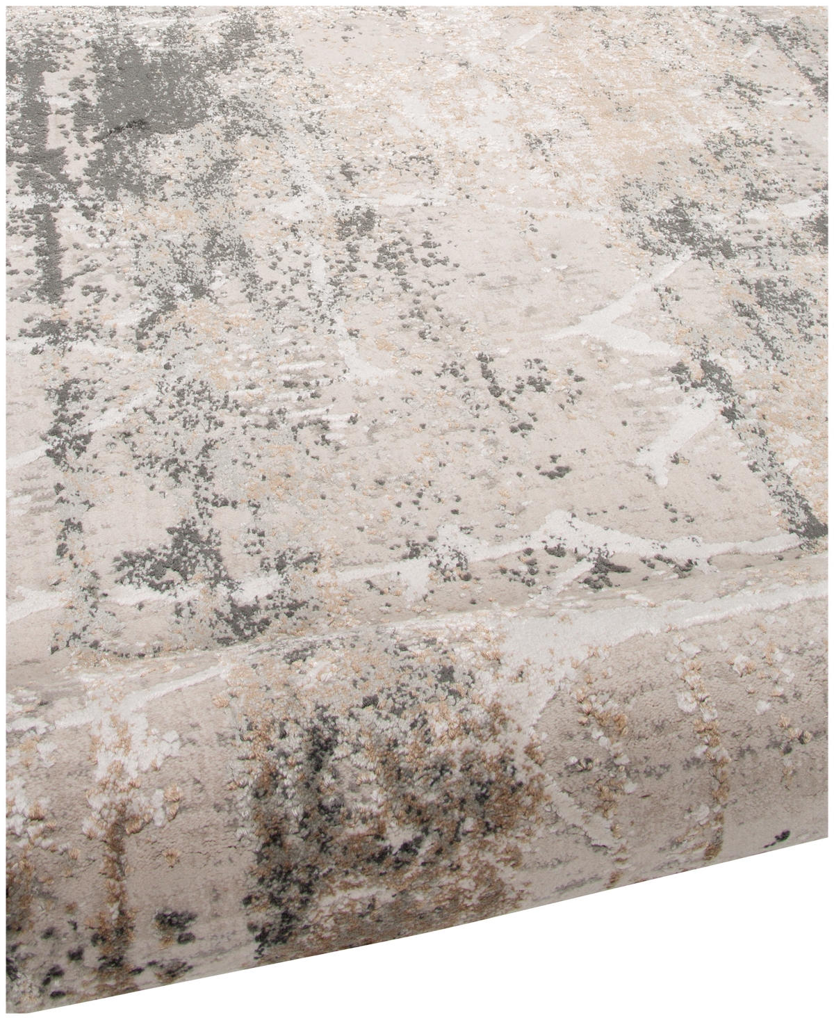 Km Home Mink Home Alloy All341 10'x13' Area Rug In Gray