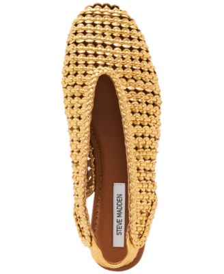 Women's Rumi Woven Slingback Raffia Flats