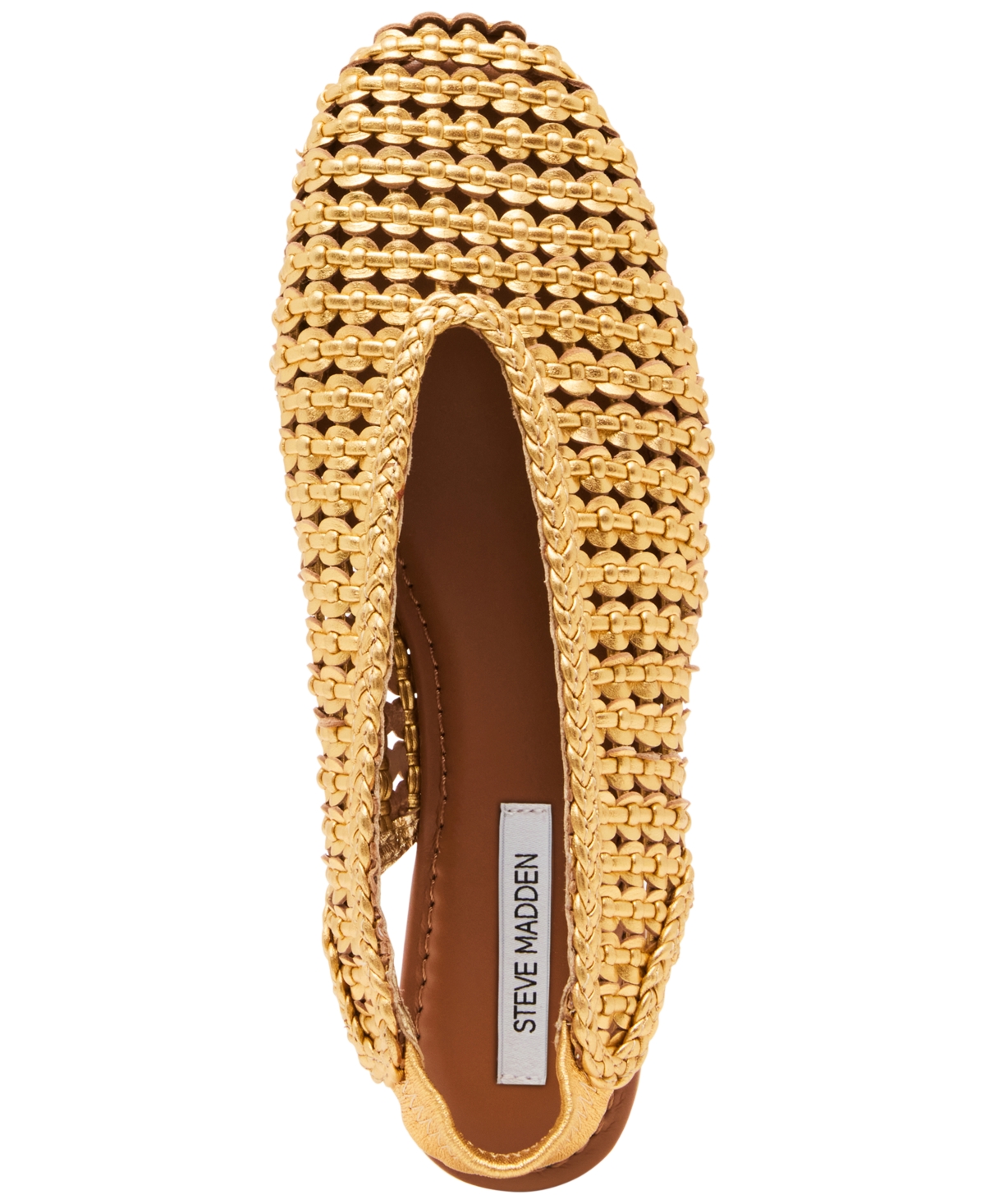Steve Madden Women's Rumi Woven Slingback Raffia Flats