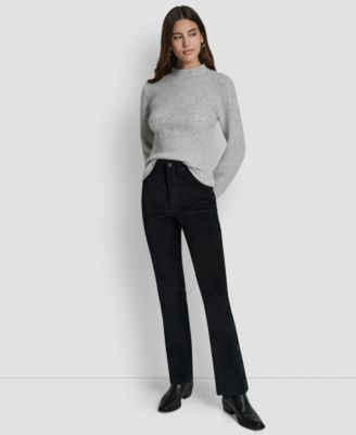 Women's Crewneck Blouson Sleeves Sweater