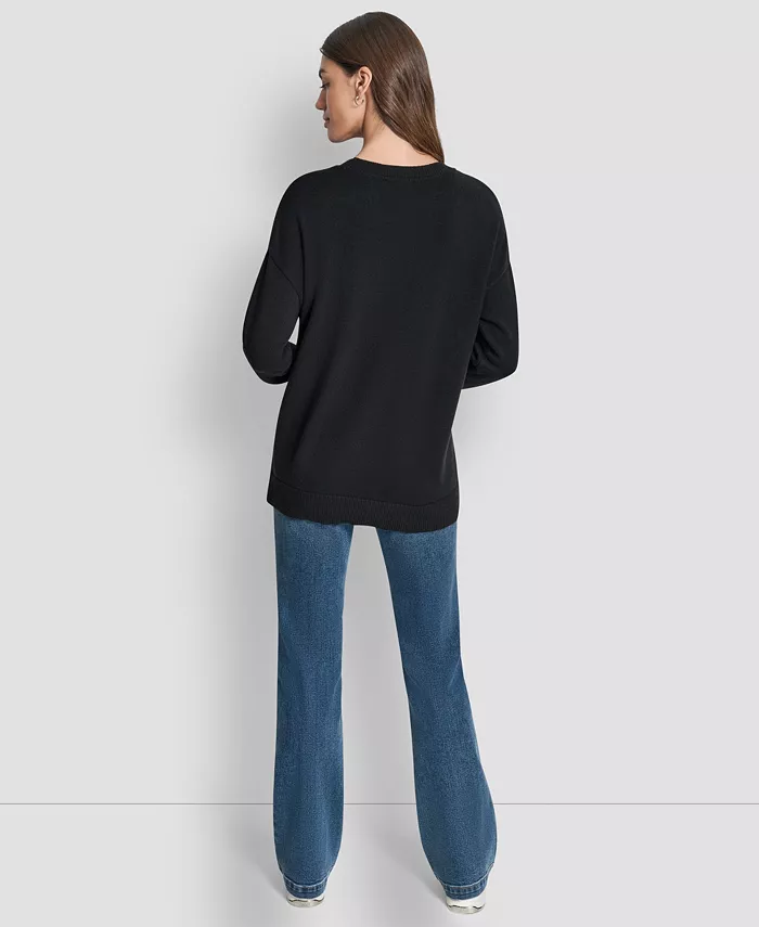 Women's Logo Sequined Long-Sleeve Sweater - thumbnail 5