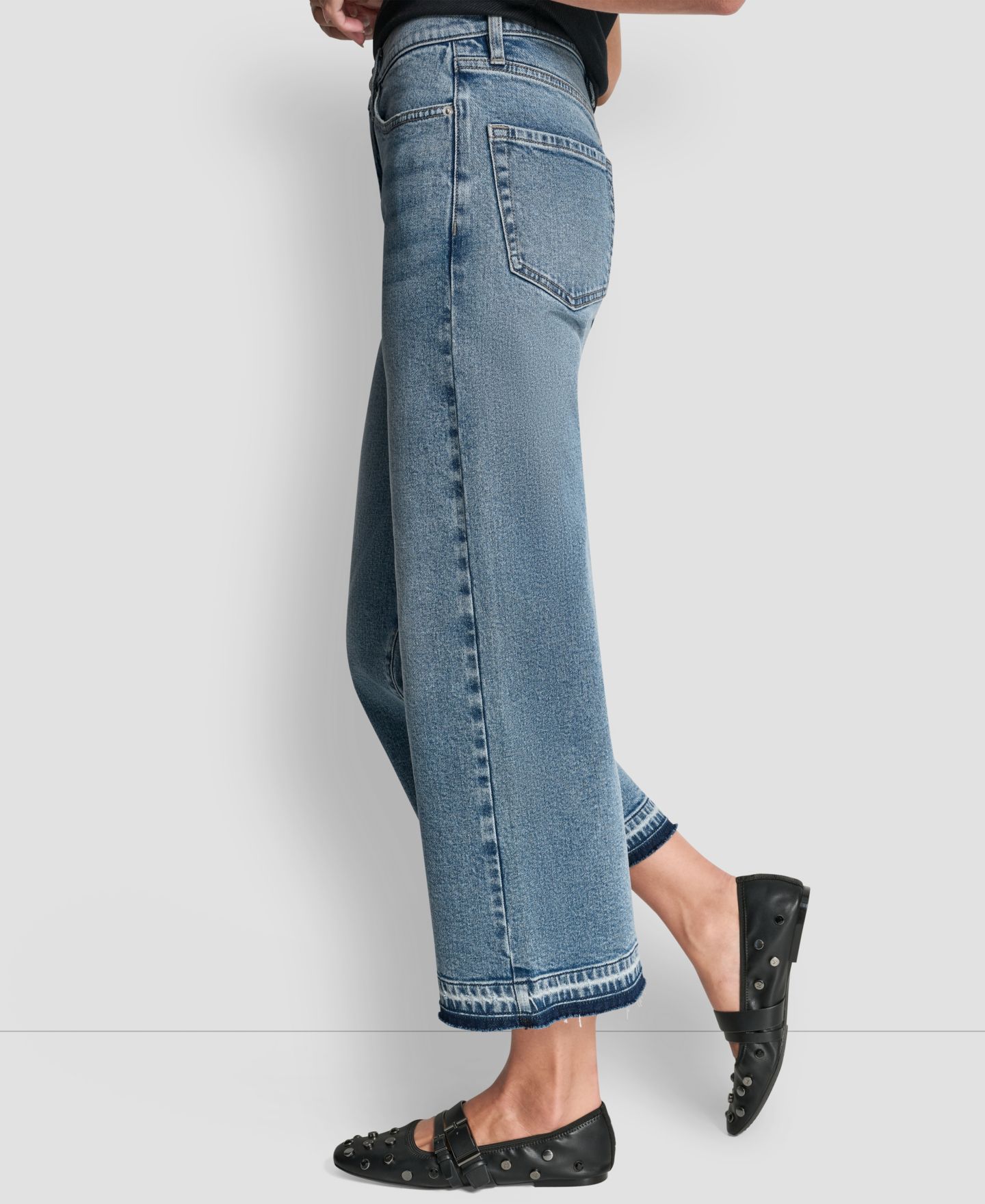Женские джинсы DKNY Jeans Mid-Rise Wide Leg, цвет: Кедровый — фото 2
