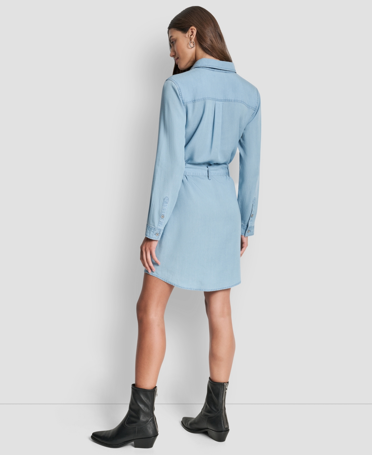 Dkny Jeans Women's Long-Sleeve Shirt Dress