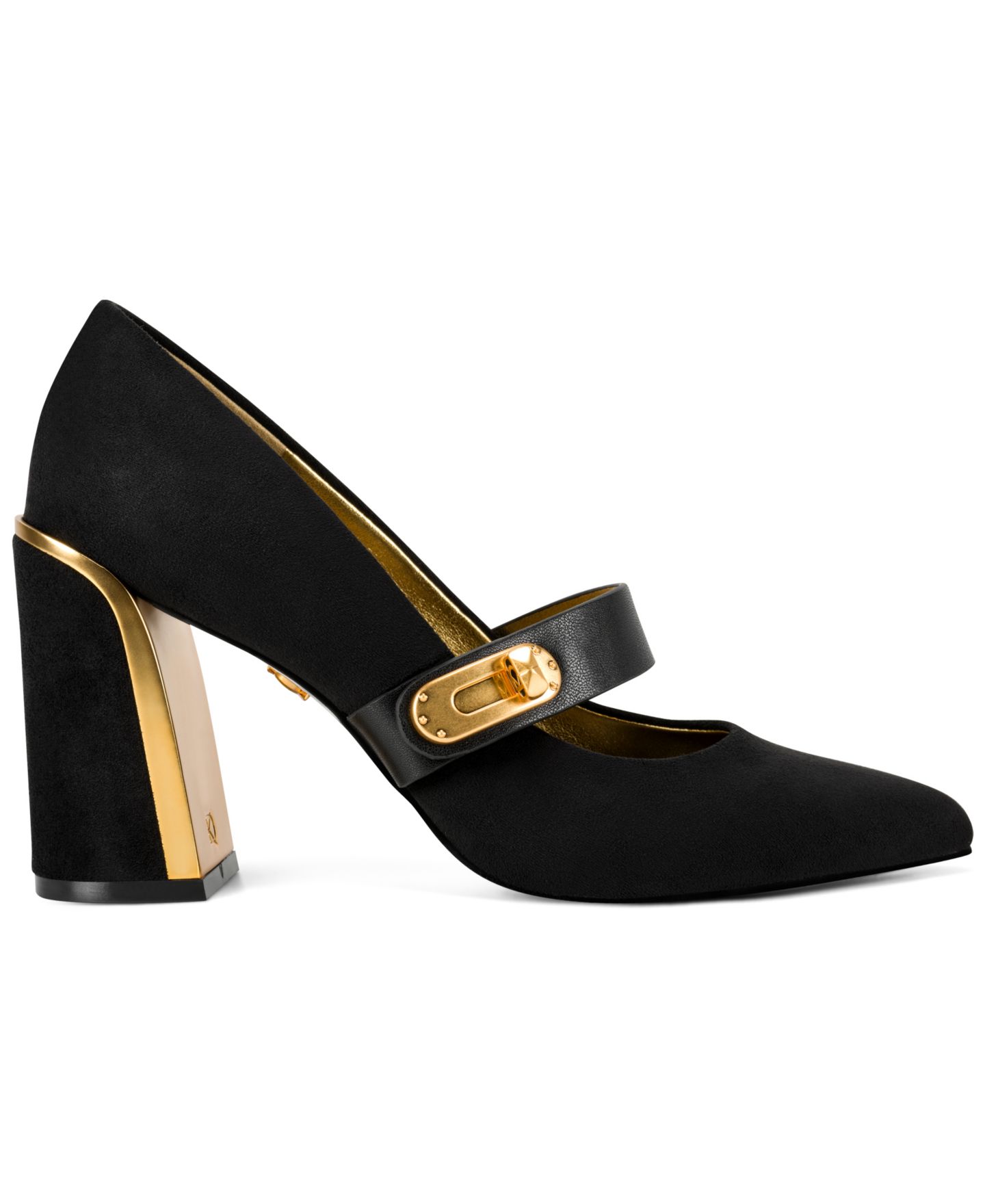 Женские туфли Donna Karan New York Rosey Mary Jane Pumps, цвет: Чёрный — фото 2