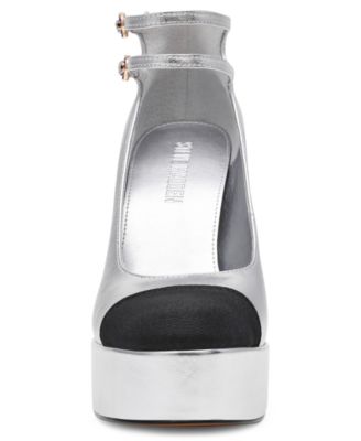 Women's Peyton Cap-Toe Platform Mary-Jane Pumps