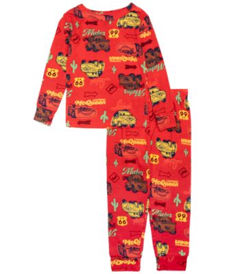 Cars - Boys Toddler 2T-4T Printed Tight Fit Top and Jogger Pajama, 2-Piece Set