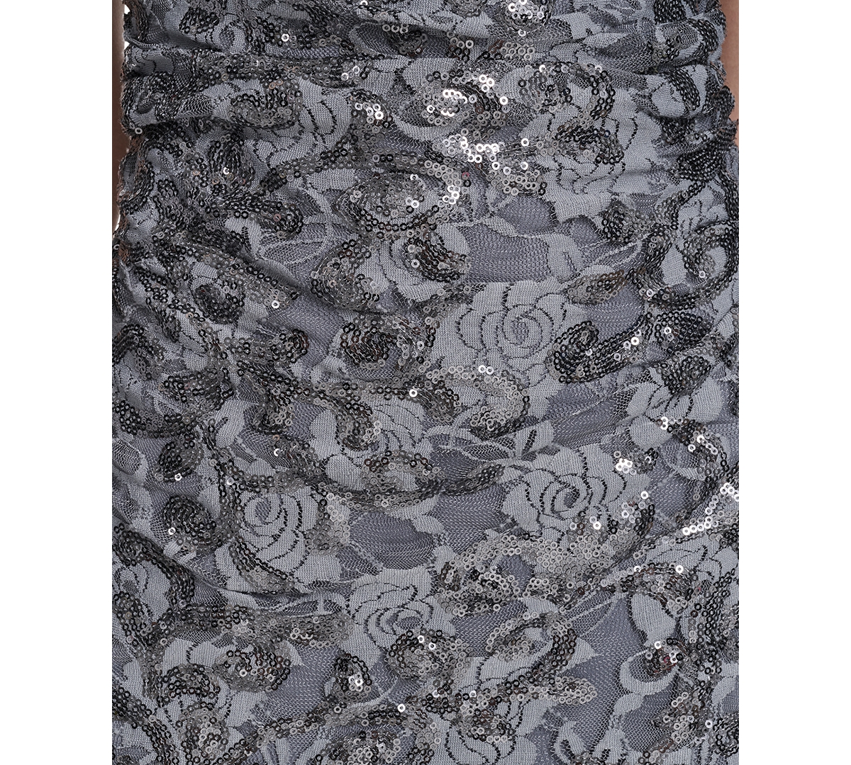 Vince Camuto Petite Cowl Neck Sequin Lace Dress