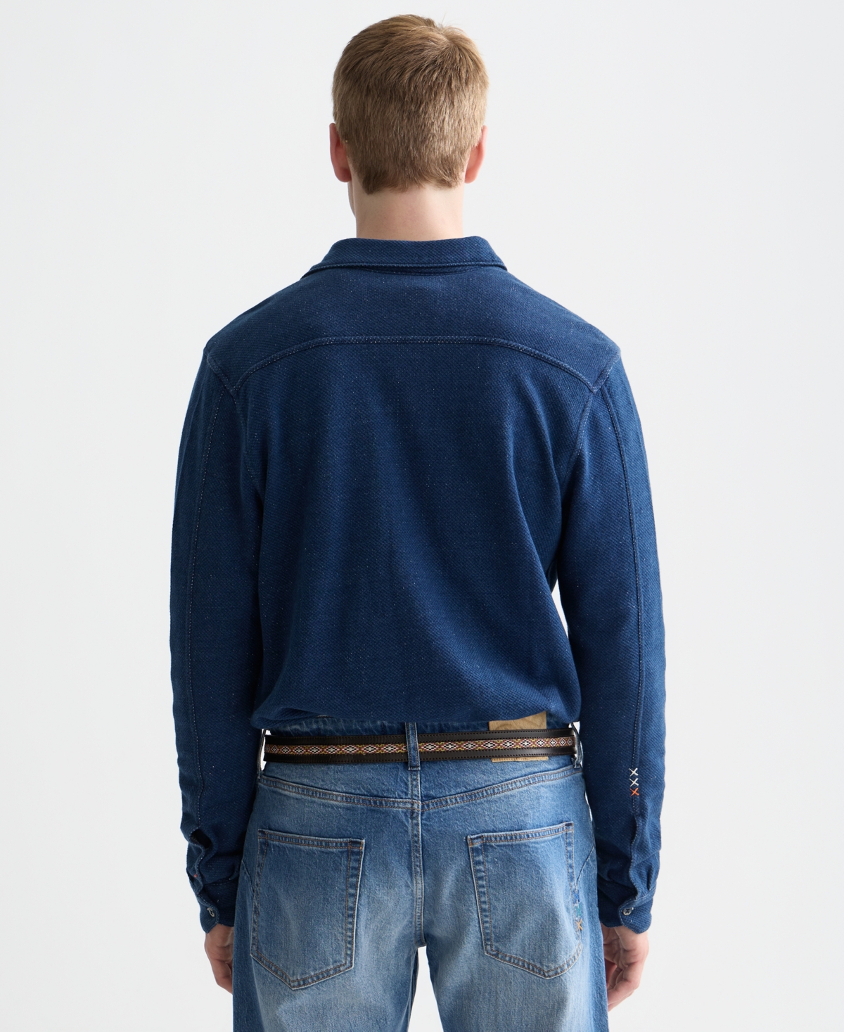 Scotch & Soda Men's Washed Textured Long-Sleeve Shirt