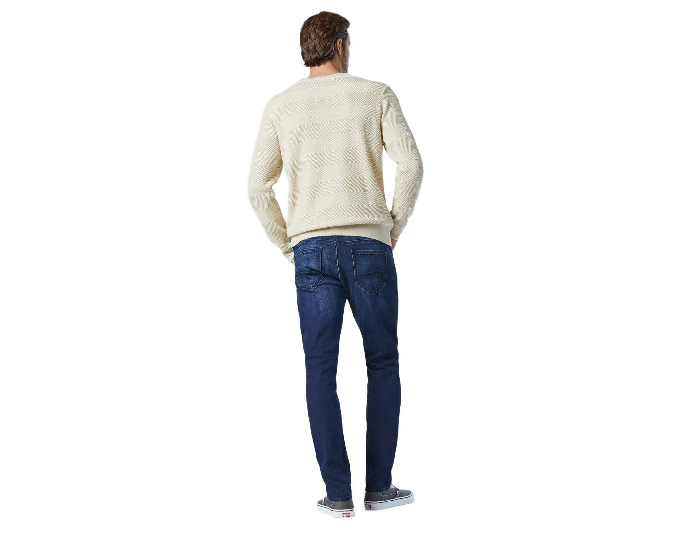 Мужские джинсы Mavi Jeans Jake Regular Rise Skinny Leg In Dark Tonal Nashville — фото 3