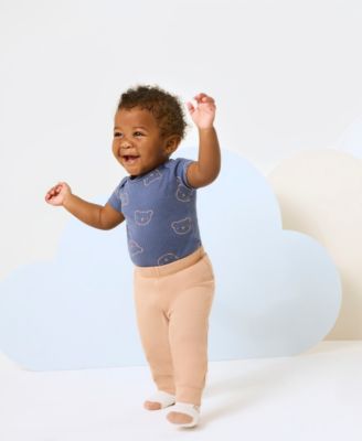 Baby Boys' Short-Sleeve Bodysuits, 3-Pack Set