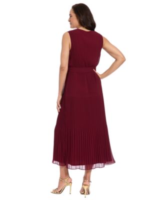 Women's Pleated Midi Dress