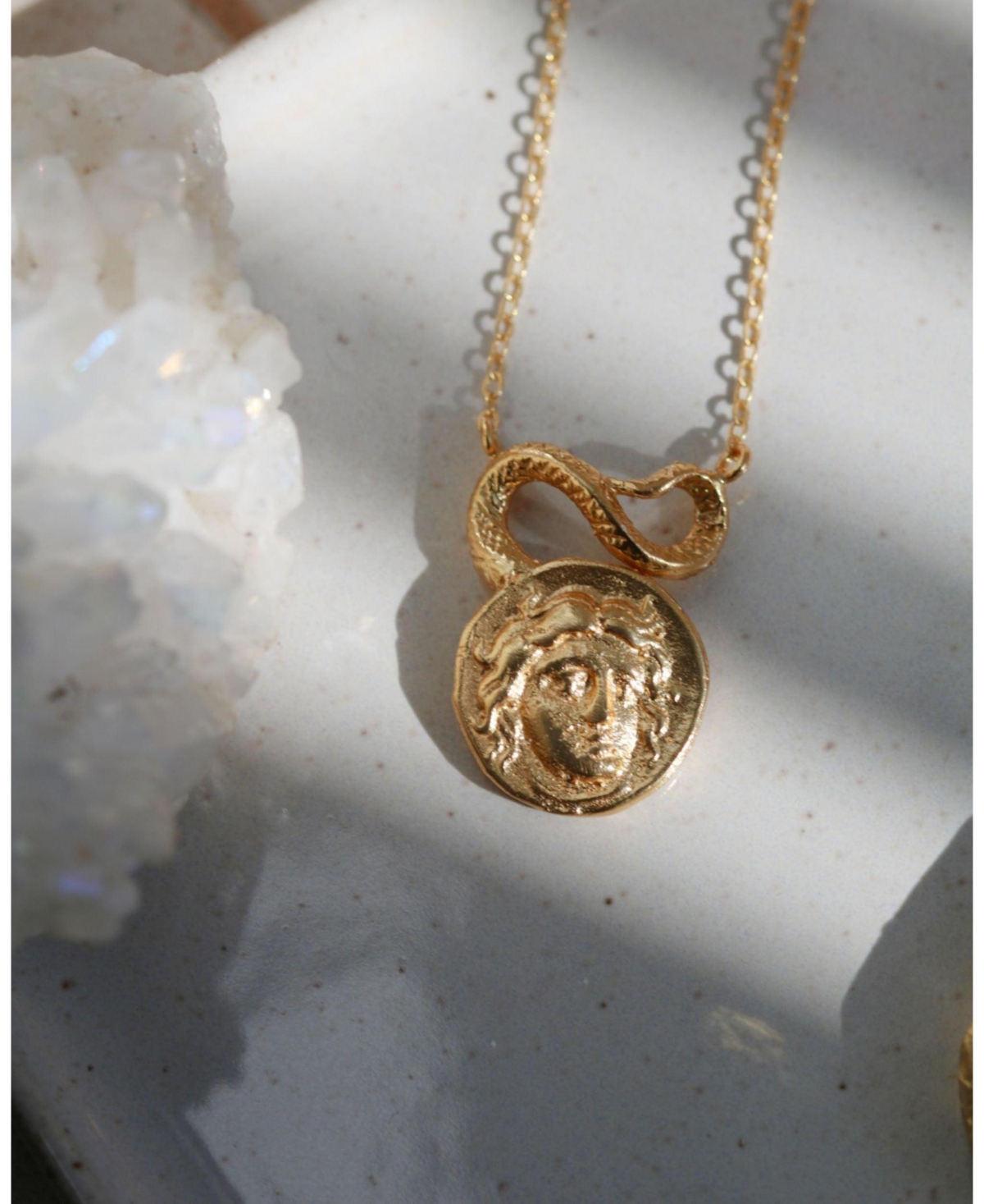 Ottoman Hands Gorgon Medusa Pendant Necklace