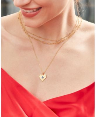 Golden Heart Pendant Necklace