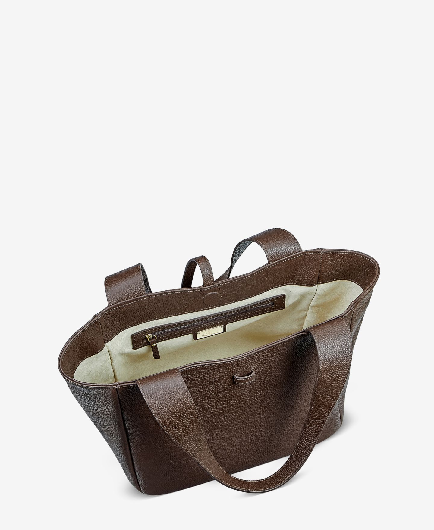 Женская сумка GiGi New York Mercer Pebble Leather, цвет: Шоколадный коричневый — фото 3