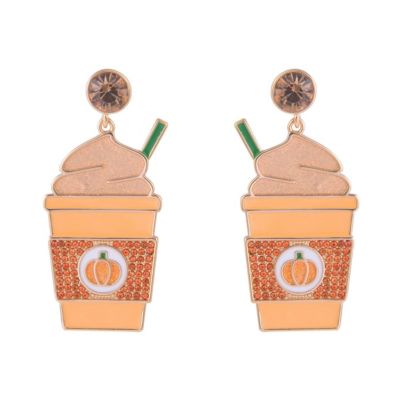 Pumpkin Spice Latte Earrings