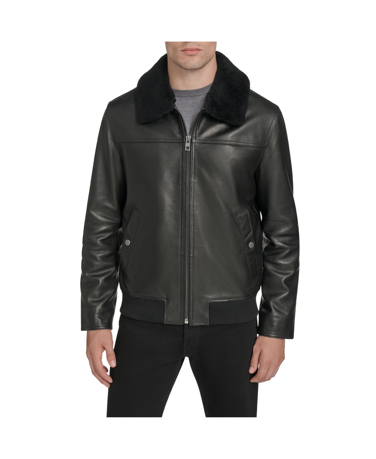 Andrew Marc Black Label Men's Hedland Leather Jacket