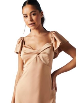 Women's Angel Sleeve Bridesmaid Dress