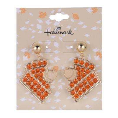 Stone Pumpkin Pie Earrings