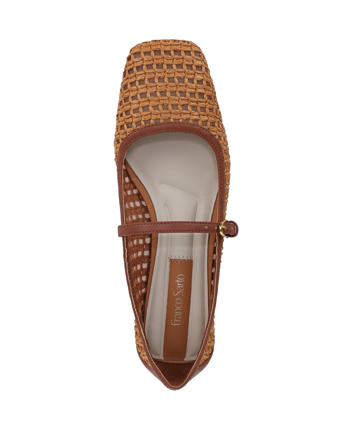 Franco Sarto Women's Tinsley 2 Square Toe Mary Jane Flats In Brown