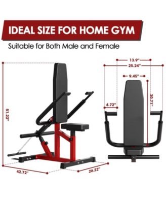 Plate Loaded Seated Dip Machine - 400LB Tricep Press & Cable Combo for Home Gym