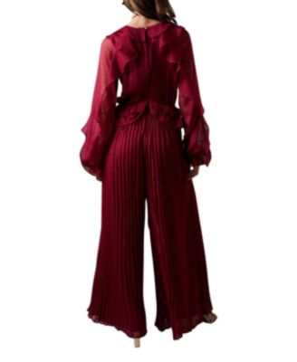 Women's Soft Chiffon Frill Jumpsuit