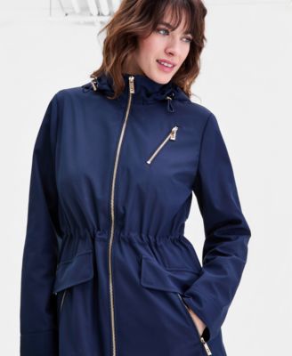 Petite Zip Front Anorak Coat