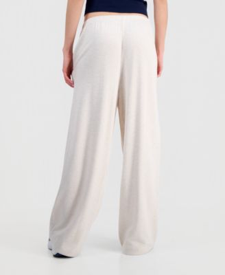 Juniors' Wide-Leg Fleece Sweat Pants  