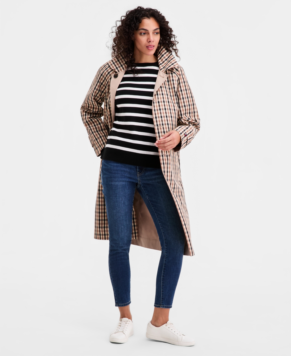 Tommy Hilfiger Women's Single-Breasted Raincoat