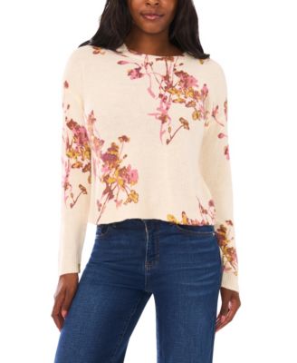 Vince Camuto - Women's Electric Bouquets Crewneck Sweater