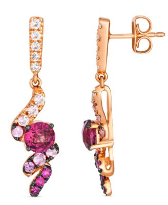 Le Vian - Multi-Stone Ombre Earrings (2.06 ct. t.w.) in 14K Strawberry Gold